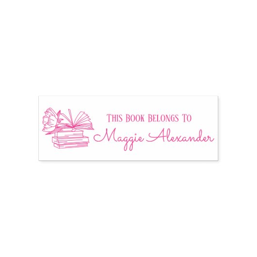Dit boek behoort tot de naam Bookplate Zelfinktende Stempel (Design)