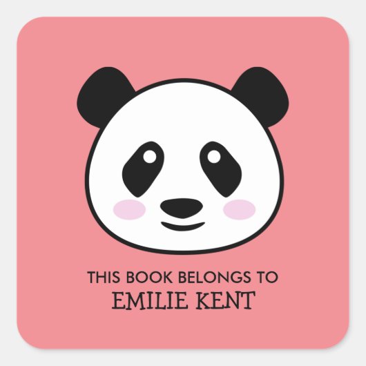 Dit boek behoort tot de panda-beer sticker (Voorkant)