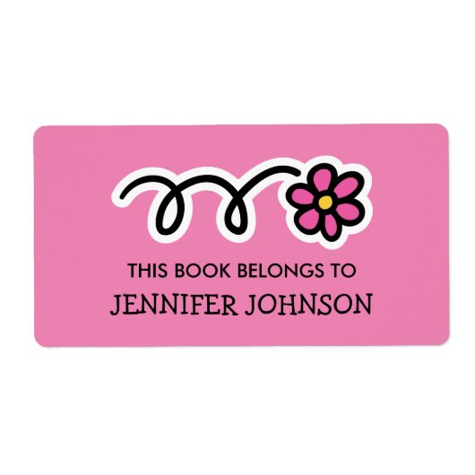 Dit boek behoort tot de roze etiketten van het dag (Voorkant)