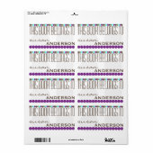 Dit boek behoort tot de Sjabloon van het Etiket (Full Sheet)