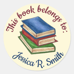 Dit boek behoort tot de speciale bibliotheek schoo ronde sticker