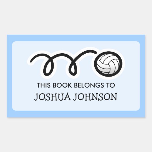 Dit boek behoort tot de stickers | Volleybal (Voorkant)