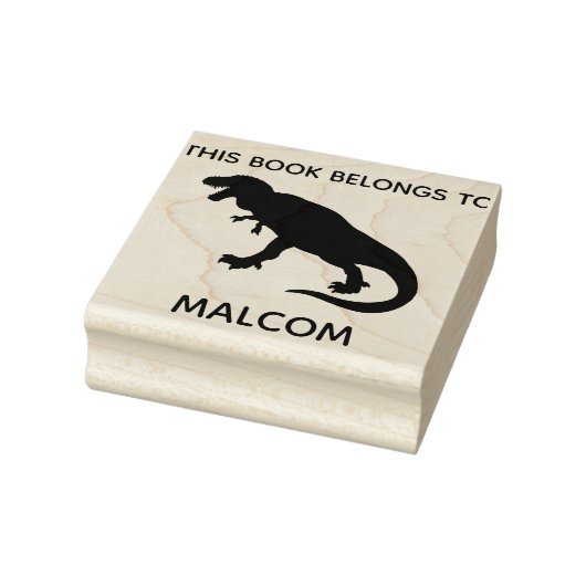 Dit boek behoort tot de T-Rex Dinosaur Kinder Doua Rubberstempel (Stempel)