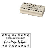 Dit boek behoort tot elegante scriptpagina afdrukk rubberstempel (Gestempeld)