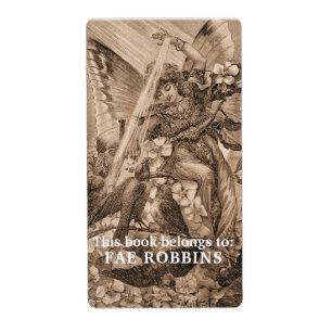 Dit boek behoort tot  Fairy Birds Bookplate Etiket