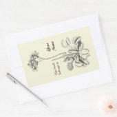 Dit boek behoort tot Floral Rechthoekige Sticker (Envelop)