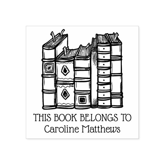 Dit boek behoort tot gepersonaliseerd rubberstempel (Afrduk)