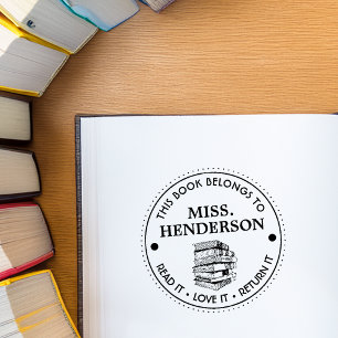 Dit boek behoort tot gepersonaliseerd zelfinktende stempel