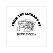 Dit boek behoort tot gepersonaliseerde bibliotheek zelfinktende stempel (Design)