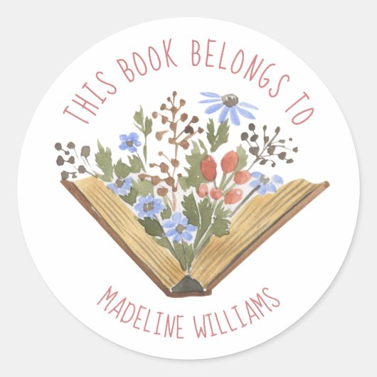 Dit boek behoort tot het bladplaatlabel ronde sticker (Voorkant)