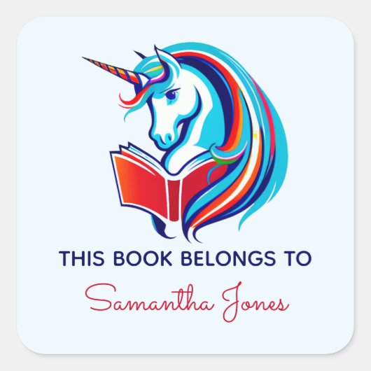 Dit boek behoort tot het boeklabel vierkante sticker (Voorkant)