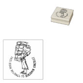 Dit boek behoort tot het Cute Boy Book Rubberstempel (Gestempeld)