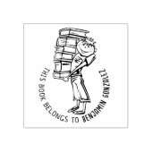 Dit boek behoort tot het Cute Boy Book Rubberstempel (Afrduk)