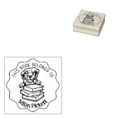 Dit boek behoort tot het Cute Golden Retriever Boo Rubberstempel (Gestempeld)