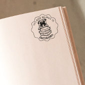 Dit boek behoort tot het Cute Pug Book Rubberstempel