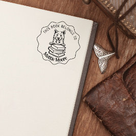 Dit boek behoort tot het Cute Shiba Inu Book Rubberstempel