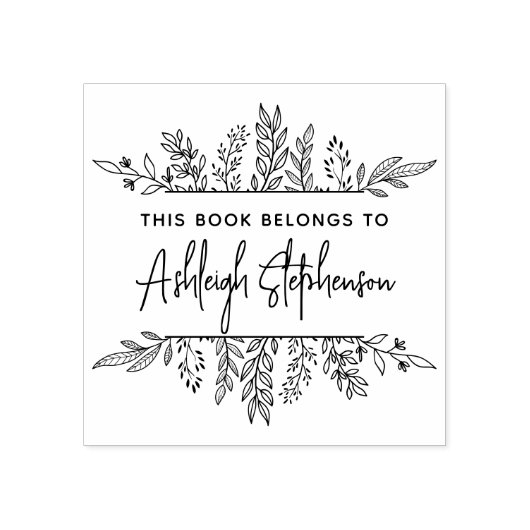 Dit boek behoort tot het Greenery Eigen Manuscript Rubberstempel (Afrduk)