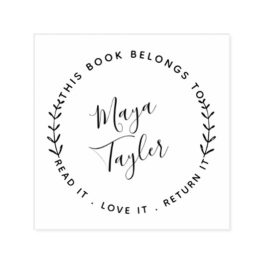 Dit boek behoort tot het Greenery-script Zelfinktende Stempel (Design)