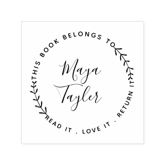 Dit boek behoort tot het Greenery-script Zelfinktende Stempel (Design)