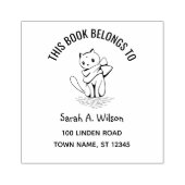 Dit Boek behoort tot het Kat van de Referentie van Rubberstempel (Afrduk)