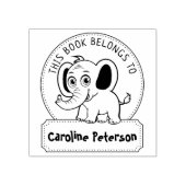 Dit boek behoort tot het klappertje, het kinderboe rubberstempel (Afrduk)