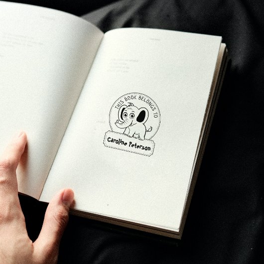 Dit boek behoort tot het klappertje, het kinderboe rubberstempel