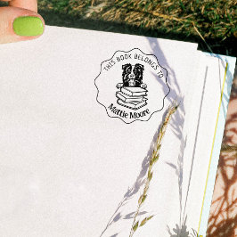 Dit boek behoort tot het klare grensboek rubberstempel