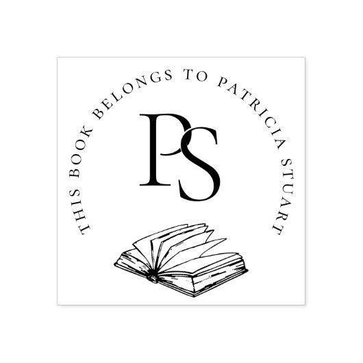 Dit boek behoort tot het monogram met gepersonalis rubberstempel (Afrduk)