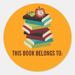 DIT BOEK BEHOORT TOT KRACHTEN RONDE STICKER