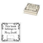 Dit boek behoort tot | Kunststempel hout Rubberstempel (Gestempeld)