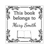 Dit boek behoort tot | Kunststempel hout Rubberstempel (Afrduk)