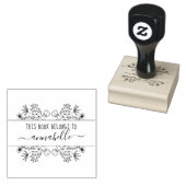 Dit boek behoort tot | Monogram Rubberstempel (Gestempeld)
