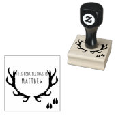 Dit boek behoort tot | Monogram Rubberstempel (Gestempeld)