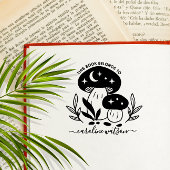 Dit boek behoort tot Mushroom Rubber Stamp Rubberstempel
