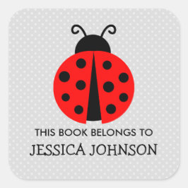 Dit boek behoort tot onzelieveheersbeestje vierkante sticker