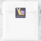 DIT BOEK BEHOORT TOT PAARSE KUSTSNAIL VIERKANTE STICKER (Tas)