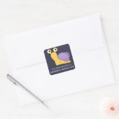 DIT BOEK BEHOORT TOT PAARSE KUSTSNAIL VIERKANTE STICKER (Envelop)