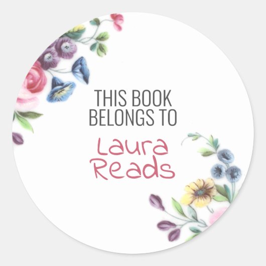 Dit boek behoort tot ronde sticker (Voorkant)