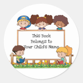 Dit boek behoort tot ronde sticker