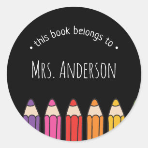 Dit boek behoort tot ronde sticker