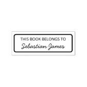 Dit boek behoort tot Signature Personalized Rubberstempel (Afrduk)