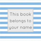 Dit boek behoort tot sticker (Voorkant)