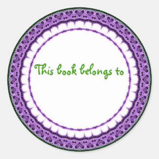 DIT BOEK BEHOORT TOT... stickers