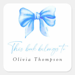 Dit boek behoort tot vierkante sticker