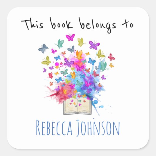 Dit boek behoort tot vierkante sticker (Voorkant)