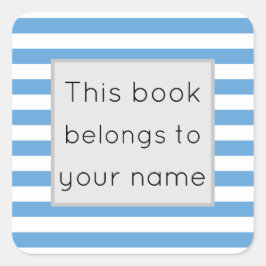 Dit boek behoort tot vierkante sticker