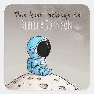 Dit boek behoort tot vierkante sticker