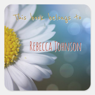 Dit boek behoort tot vierkante sticker