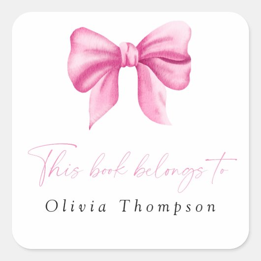 Dit boek behoort tot vierkante sticker (Voorkant)