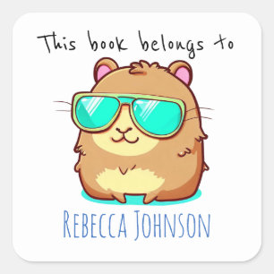 Dit boek behoort tot vierkante sticker